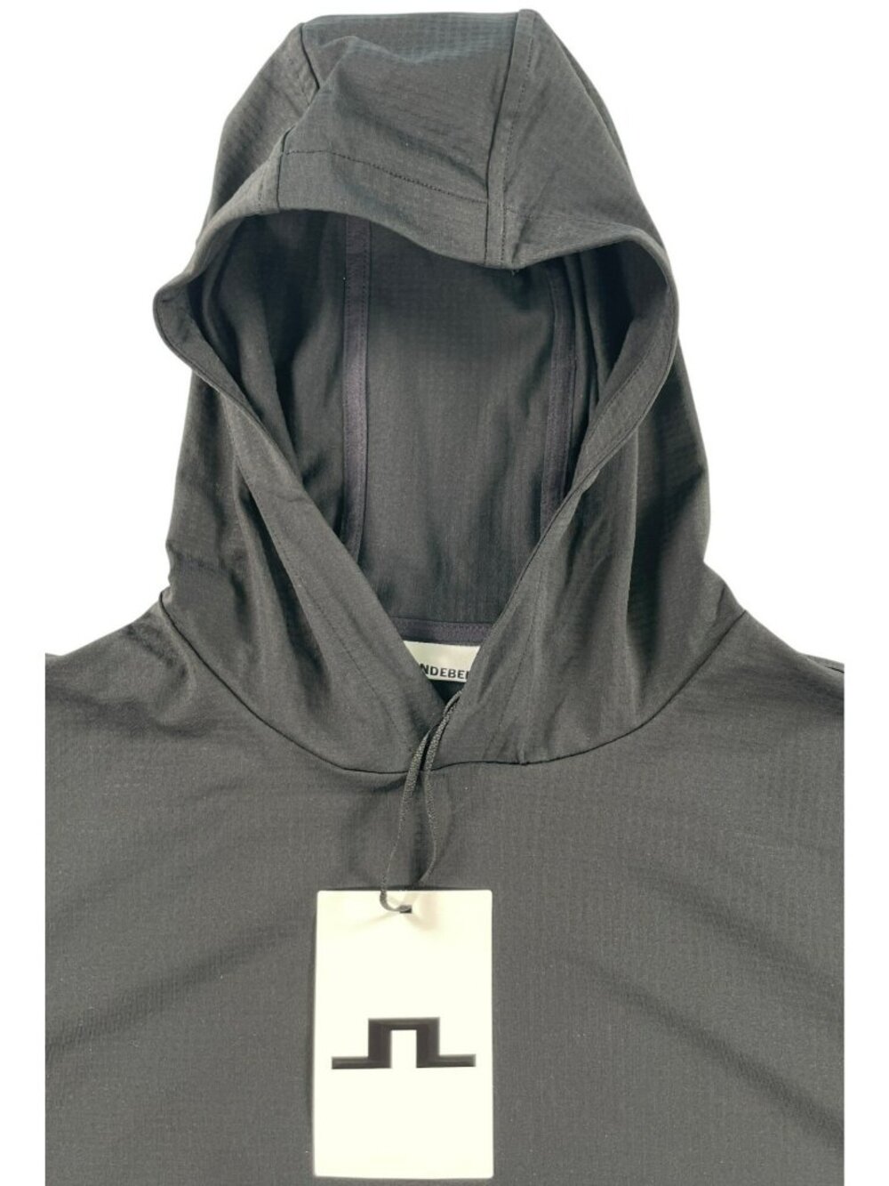 J.Lindeberg Vent Golf Hoodie Black Breathable Athletic Men's Sz Small ($130) NEW - Picture 2 of 8